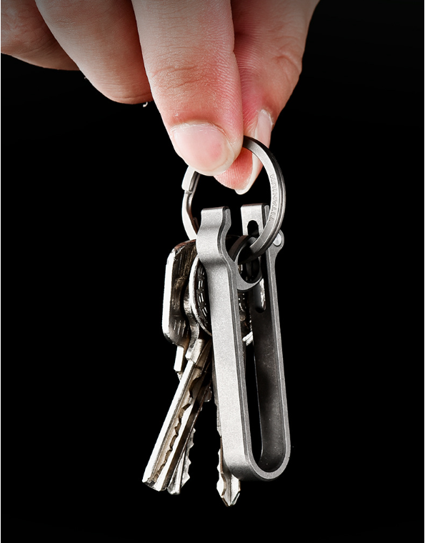 Titanium Quick-Release Belt Keychain