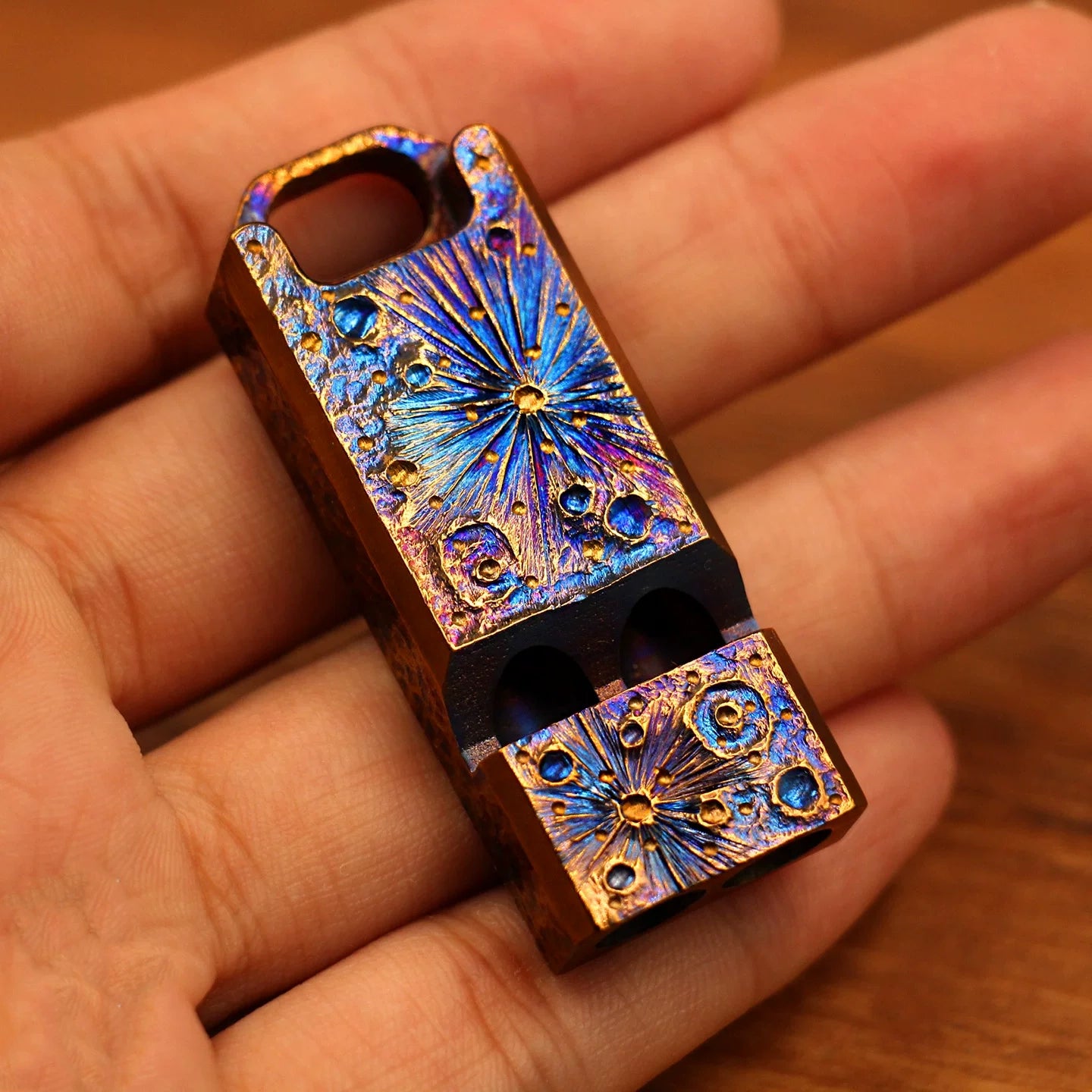 Titanium Dual-Tube Whistle