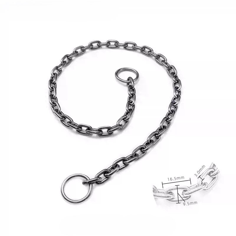 Titanium Dog Chain Collar