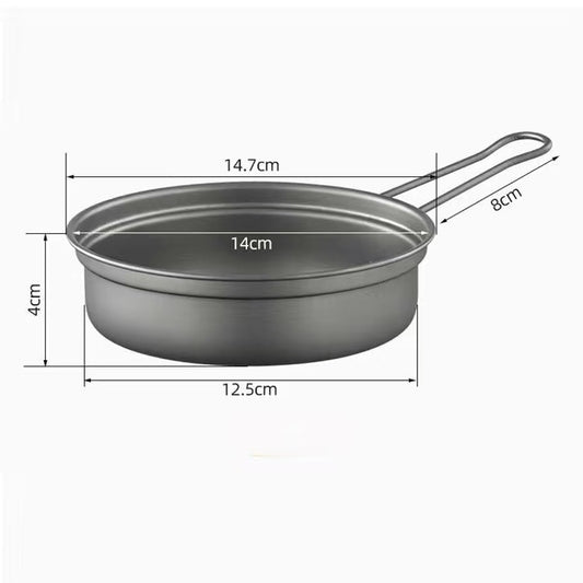 Titanium Camping Cookware Combo – Dual-Use Pan & Pot