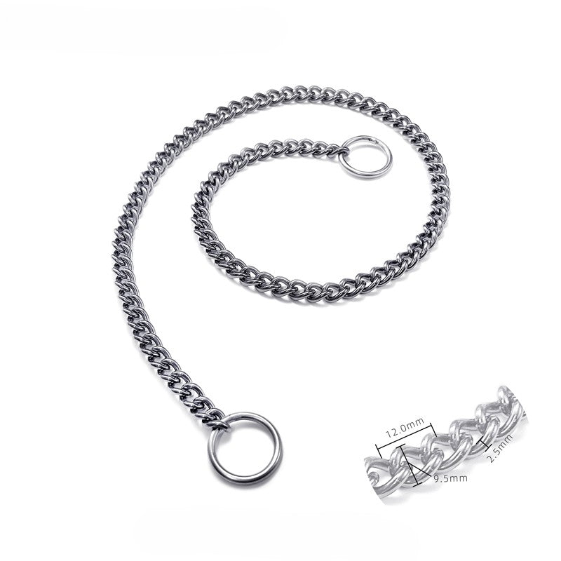 Titanium Dog Chain Collar