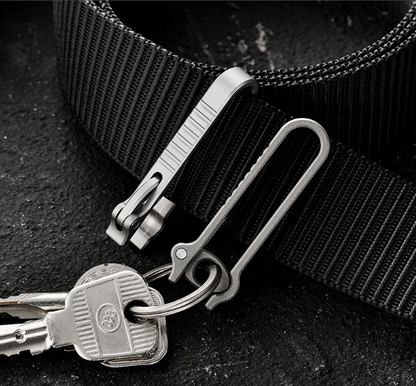 Titanium Quick-Release Belt Keychain