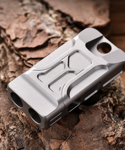 Titanium Dual-Tube Survival Whistle