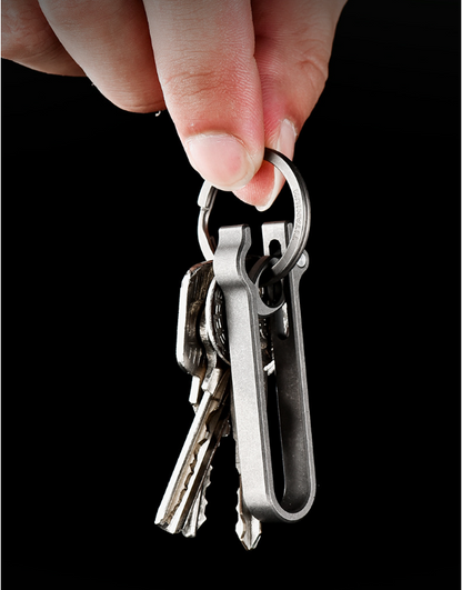 Titanium Quick-Release Belt Keychain