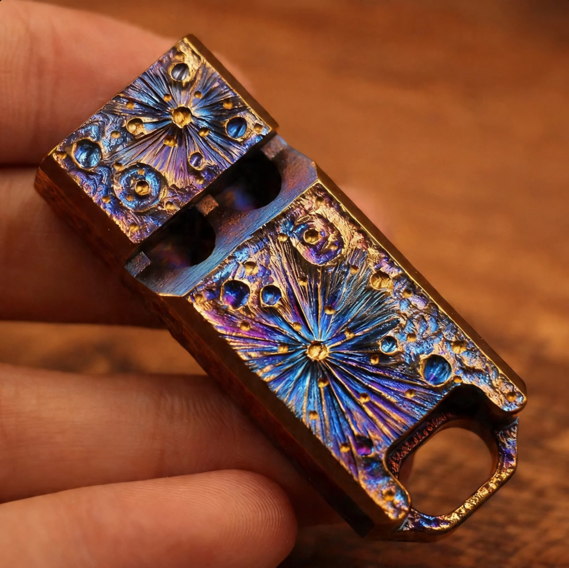 Titanium Dual-Tube Whistle
