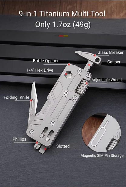 Titanium Multitool Wrench