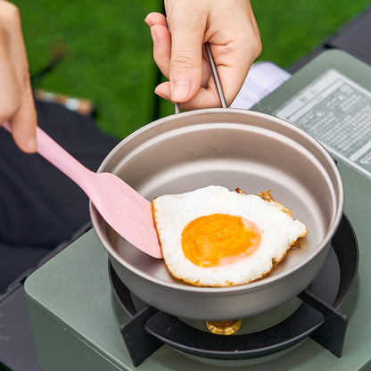Titanium Camping Cookware Combo – Dual-Use Pan & Pot