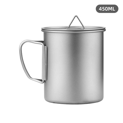 Ultralight Titanium Mug With Lid - 4 Sizes
