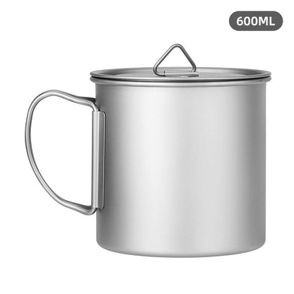 Ultralight Titanium Mug With Lid - 4 Sizes