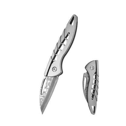 Mini Damascus Folding Knife