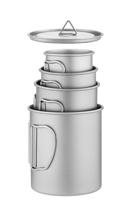 Ultralight Titanium Mug With Lid - 4 Sizes