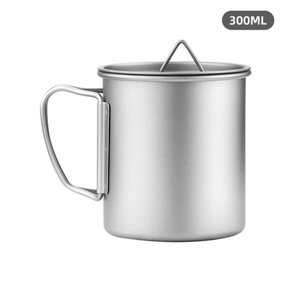 Ultralight Titanium Mug With Lid - 4 Sizes