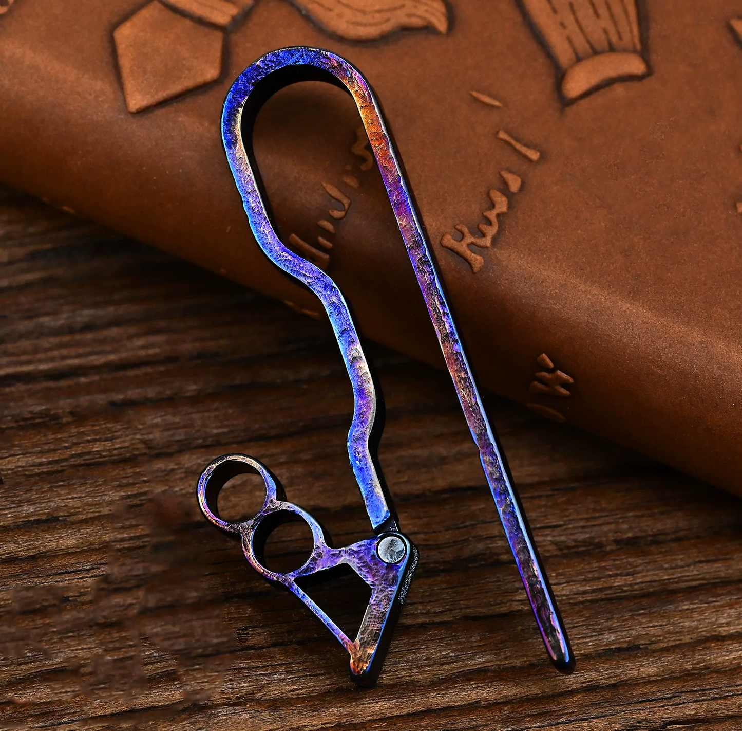Titanium Starlight Belt Keychain