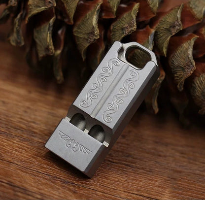 Titanium Dual-Tube Whistle