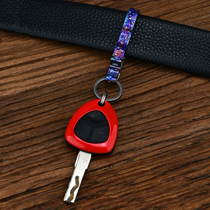 Titanium Starlight Belt Keychain