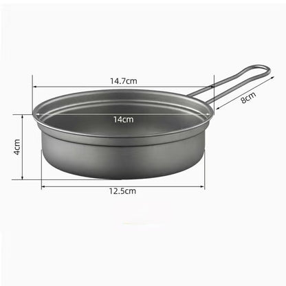 Titanium Camping Cookware Combo – Dual-Use Pan & Pot