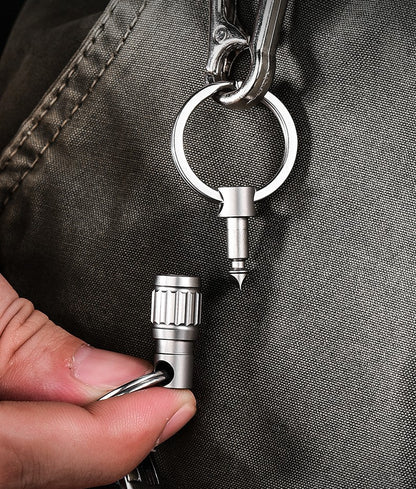 Titanium Quick-Release Keychain