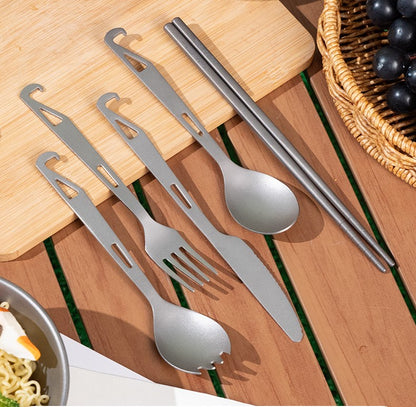 Titanium Camping Utensil Set