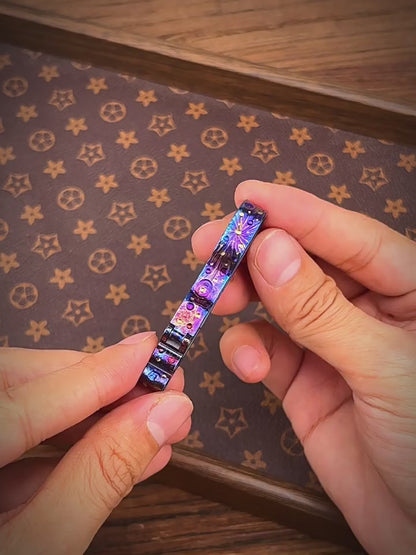 Titanium Starlight Belt Keychain
